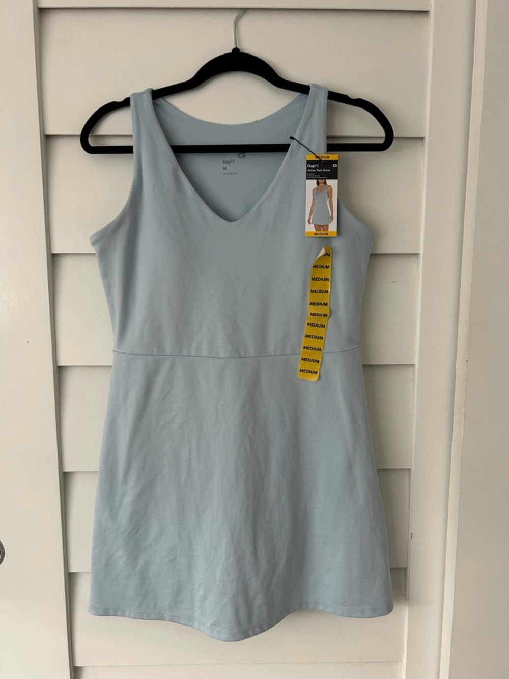 GAP Light Blue Sleeveless V-Neck Mini Dress